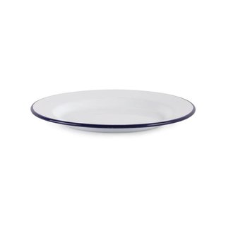 Olympia plato esmaltado retro azul 245 mm
