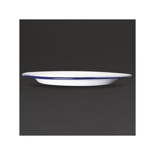 Olympia plato esmaltado retro azul 245 mm