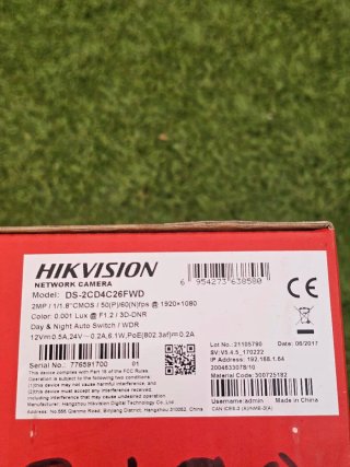 Cámara IP Hikvision Smart IPC 2MP