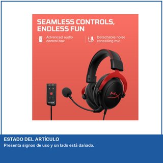 - HyperX KHX-HSCP-RD Cloud II cascos gaming