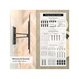 BONTEC soporte TV pared articulado 32-85"