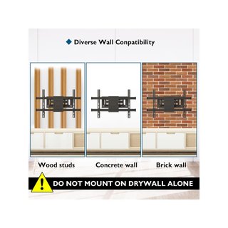 BONTEC soporte TV pared articulado 32-85"