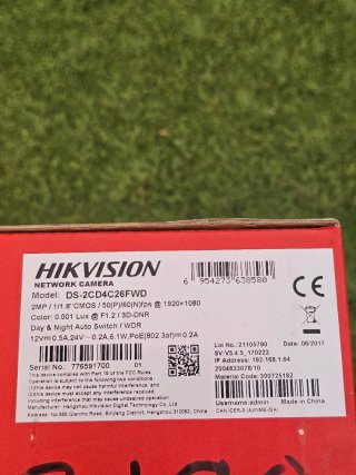 Cámara IP Hikvision Smart IPC 2MP