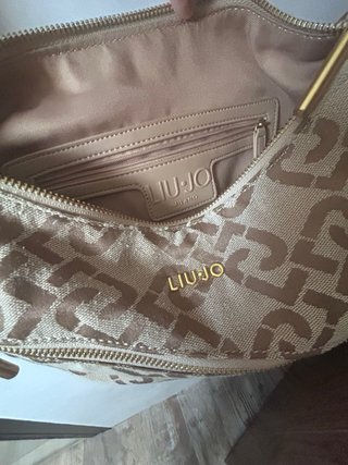 Borsa a tracolla Liu Jo Beige e Marrone con logo