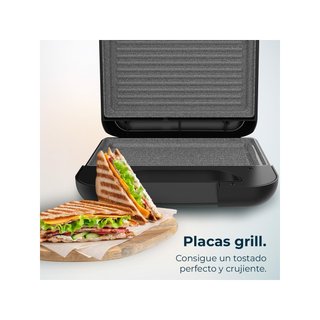 Cecotec sandwichera grill piedra acero inoxidable