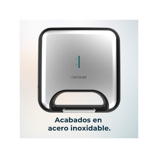 Cecotec sandwichera grill piedra acero inoxidable