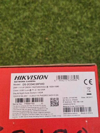 Cámara IP Hikvision Smart IPC 2MP