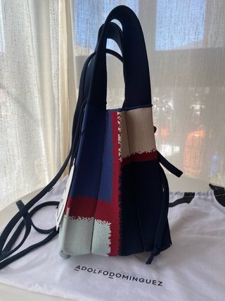 Bolso Adolfo Domínguez Azul y Rojo