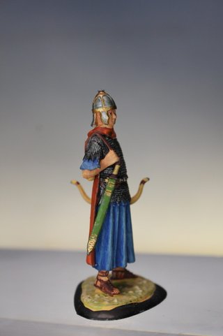 Arquero auxiliar hamita romano. 1:32. Soldados de plomo de la Antigua Roma