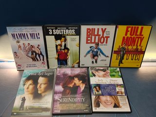 7 Películas DVD: Comedia, Drama y Romance