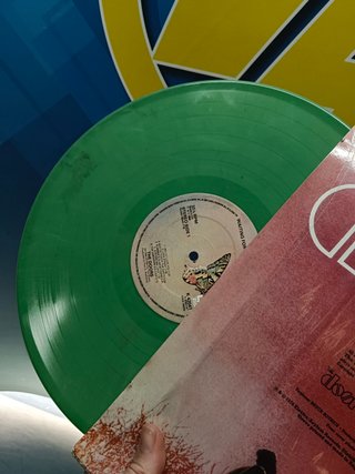 Disco LP vinilo the doors, waiting for the sun, vinilo verde rareza, 1976