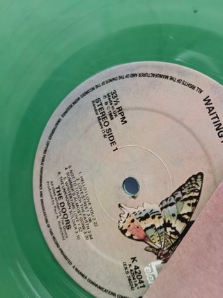 Disco LP vinilo the doors, waiting for the sun, vinilo verde rareza, 1976