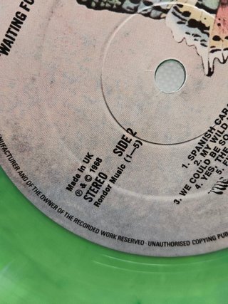 Disco LP vinilo the doors, waiting for the sun, vinilo verde rareza, 1976