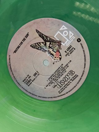 Disco LP vinilo the doors, waiting for the sun, vinilo verde rareza, 1976