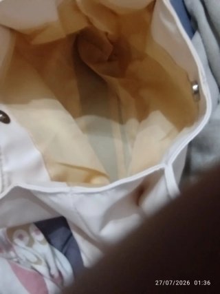 Bolso polipiel color crema