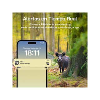 WOLFANG WT04 Cámara de Caza Solar 4G LTE 2.5K