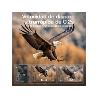 WOLFANG WT04 Cámara de Caza Solar 4G LTE 2.5K