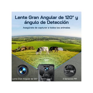 WOLFANG WT04 Cámara de Caza Solar 4G LTE 2.5K