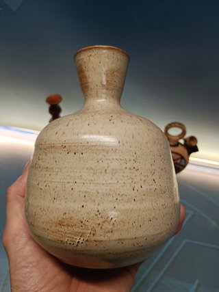 Tres jarrones decorativos cerámica