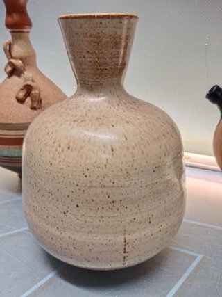 Tres jarrones decorativos cerámica