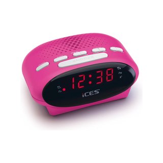 iCES ICR-210 radio reloj alarma doble led