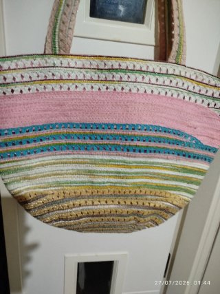 Bolso de mano multicolor