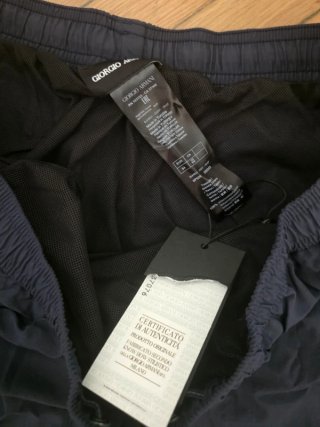 Giorgio Armani Boxer Mare Blu con banda logo