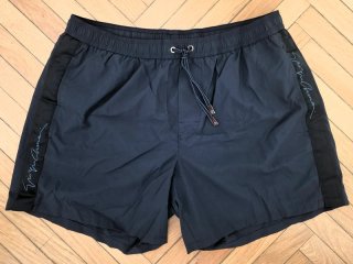 Giorgio Armani Boxer Mare Blu con banda logo