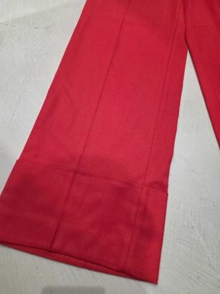 Pantaloni Zara vita alta gamba larga rossi