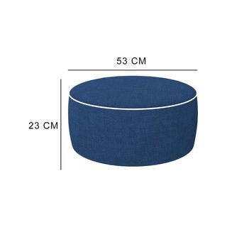 AKTIVE 79041 puff hinchable exterior azul tejano