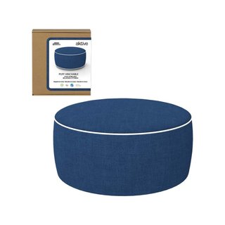 AKTIVE 79041 puff hinchable exterior azul tejano