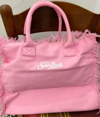 Borsa da spiaggia Saint Barth rosa