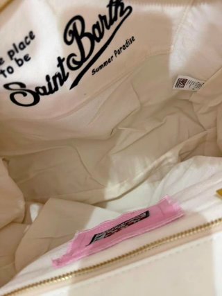 Borsa da spiaggia Saint Barth rosa