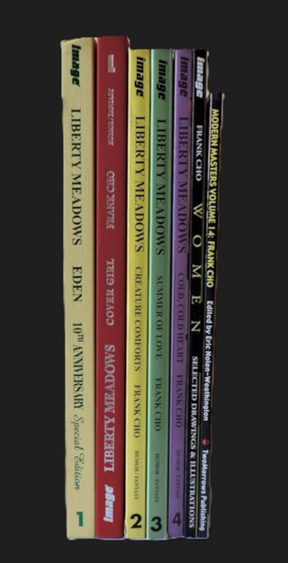 FRANK CHO Liberty Meadows Lote 7 libros en inglés