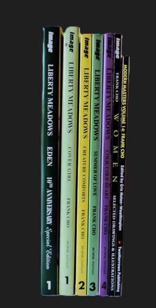 FRANK CHO Liberty Meadows Lote 7 libros en inglés