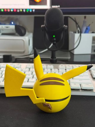 Pokébola Pikachu 3D Coleccionable
