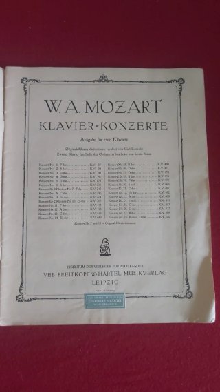 Mozart V Concerto, Klavier Konzerte lotto