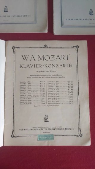 Mozart V Concerto, Klavier Konzerte lotto