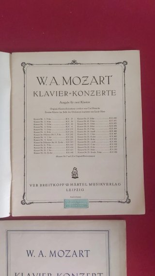 Mozart V Concerto, Klavier Konzerte lotto