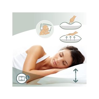 Almohada firme suave doble funda transpirable