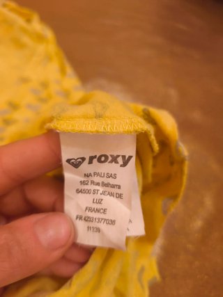 Canotta Roxy Gialla Fantasia Cuori