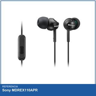Sony MDREX110APR auriculares in-ear micrófono rojo