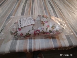 Zapatillas de estar por casa blancas con flores