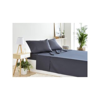 Set lenzuola microfibra regolabile grigio Todocama