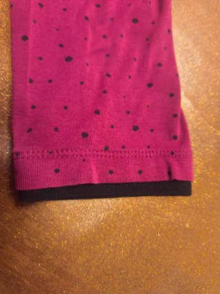 Maglia Wie a pois bordeaux taglia L