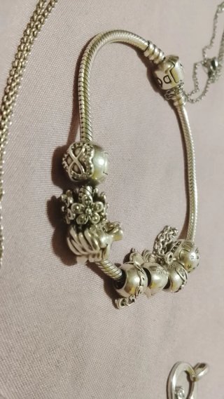 Pulsera Pandora Plata con Charms