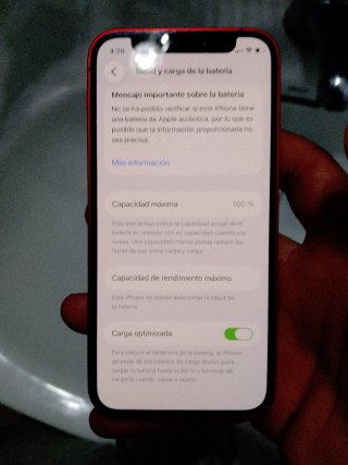 iPhone Apple rojo  12 mini