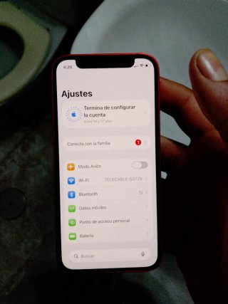 iPhone Apple rojo  12 mini