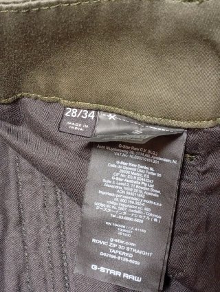 Pantalón G-Star RAW Verde Oliva