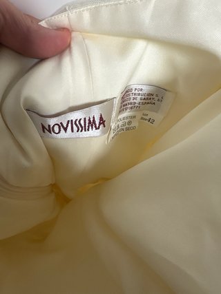 Vestido de Novia Beige/Blanco